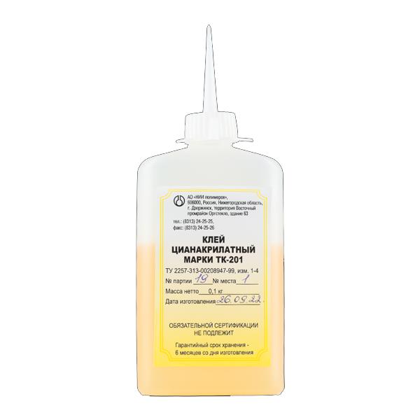Цианакрилатный высоковязкий клей быстрого отверждения ТК-201